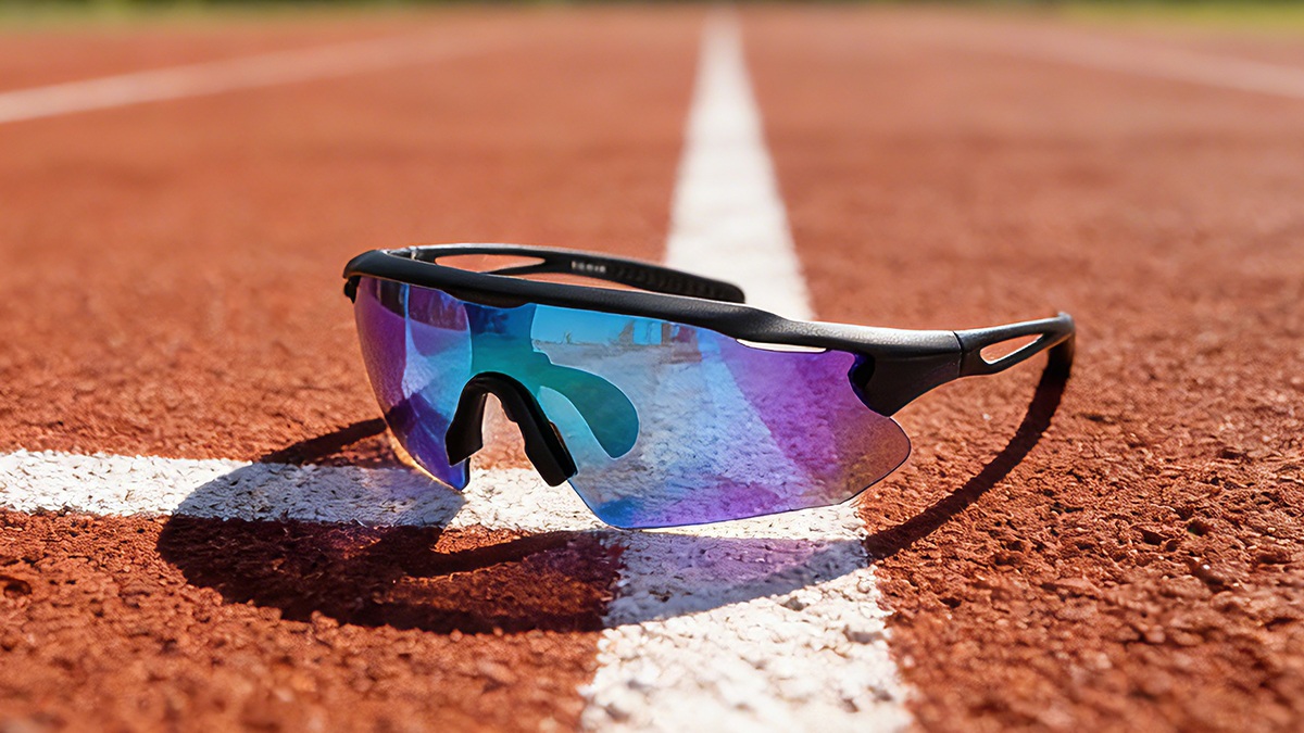 Private label running sunglasses produced for an outdoor retailer